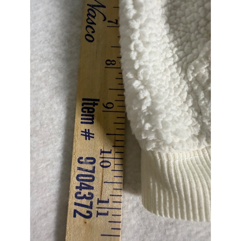 Carter's Baby Sherpa Fleece Vest White Bear 12 Months Zip Up Soft Warm - Picture 7 of 8